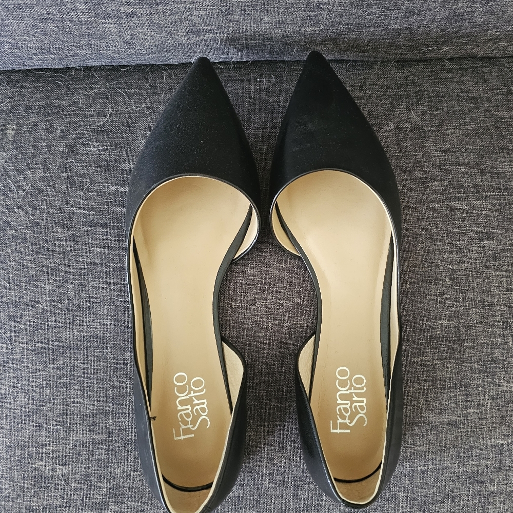 Franco Sarto black flats